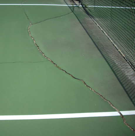 court cracks